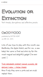 Mobile Screenshot of evolutionorextinction.com