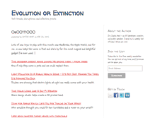 Tablet Screenshot of evolutionorextinction.com